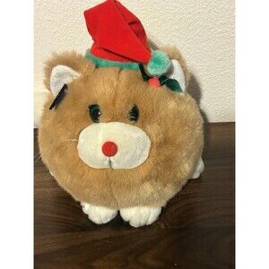 Applause Santa cat plush